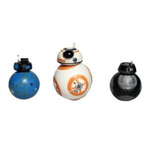 Star Wars Droids 2-BB2, BB-8, BB-9E Lot 2-2.5" Action Figures Loose Pre-owned